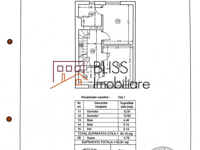 Villa for Rent Iancu Nicolae | Pipera, Bucharest / Ilfov - 3 Bedroom - ID:111453 | Bliss Imobiliare / Photo 17 - BLISS Imobiliare