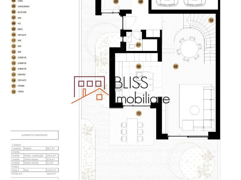 Villa for Rent Iancu Nicolae | Pipera, Bucharest / Ilfov - 4 Bedroom - ID:114525 | Bliss Imobiliare / Photo 17 - BLISS Imobiliare