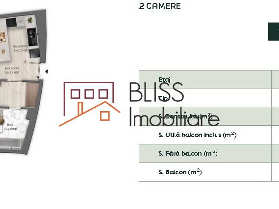 Apartament Mobilat Cu 2 Camere Si Balcon In  Brickville Jolie Ville | Bliss Imobiliare / Photo 16 - BLISS Imobiliare