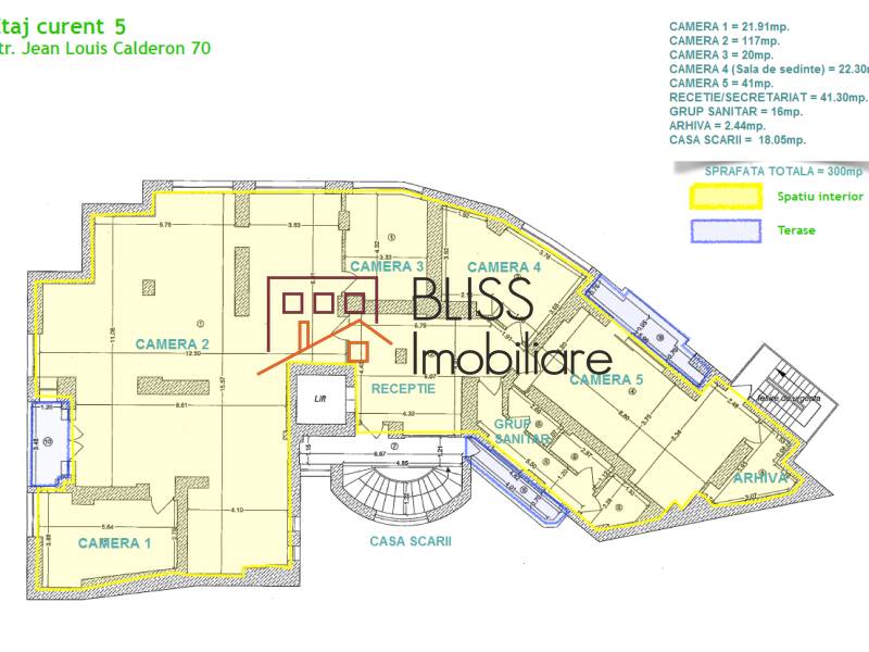 spațiu de birouri de Inchiriat KM 0 | Ultracentral - 4 Camere - ID:113113 | Bliss Imobiliare / Photo 7 - BLISS Imobiliare