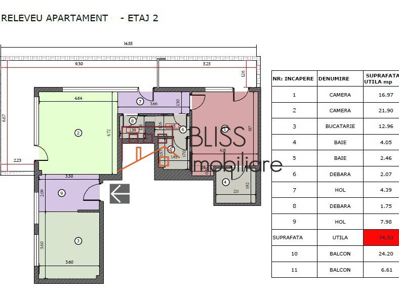 Apartment for Sale Iancu Nicolae | Pipera, Bucharest / Ilfov - 1 Bedroom - ID:113710 | Bliss Imobiliare / Photo 21 - BLISS Imobiliare