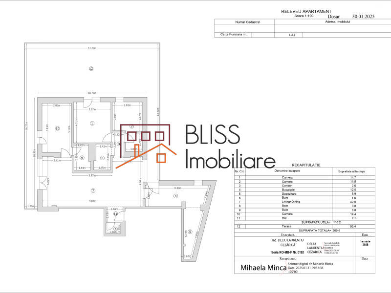 Penthouse Elegant - Spatios, Luminos Si Linistit | Bliss Imobiliare / Photo 12 - BLISS Imobiliare