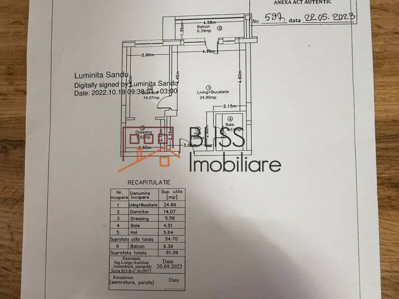 Apartament 2 Camere, 55mp, Complet Mobilat In MTM Pipera Residence | Bliss Imobiliare / Photo 12 - BLISS Imobiliare