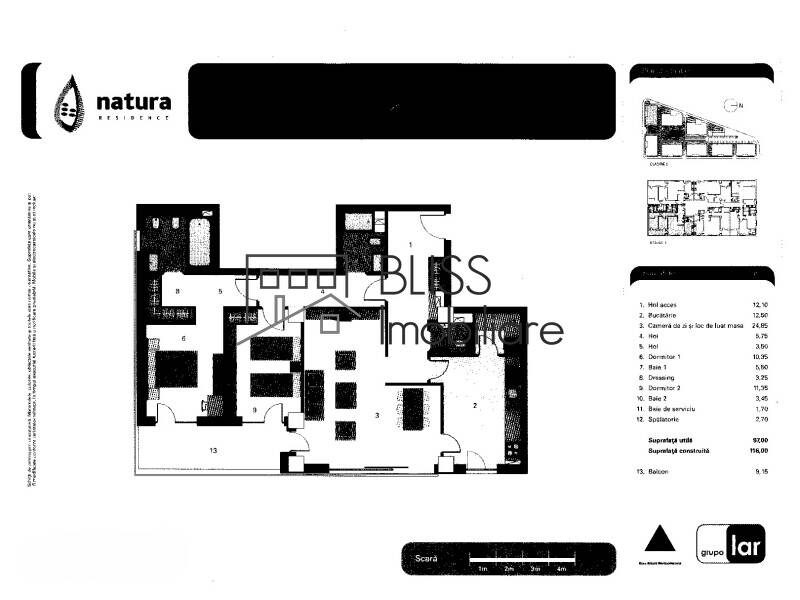 2-Bedroom Apartment In Gated Compound With Pool View Natura Residence, Bucharest | Bliss Imobiliare / Photo 17 - BLISS Imobiliare