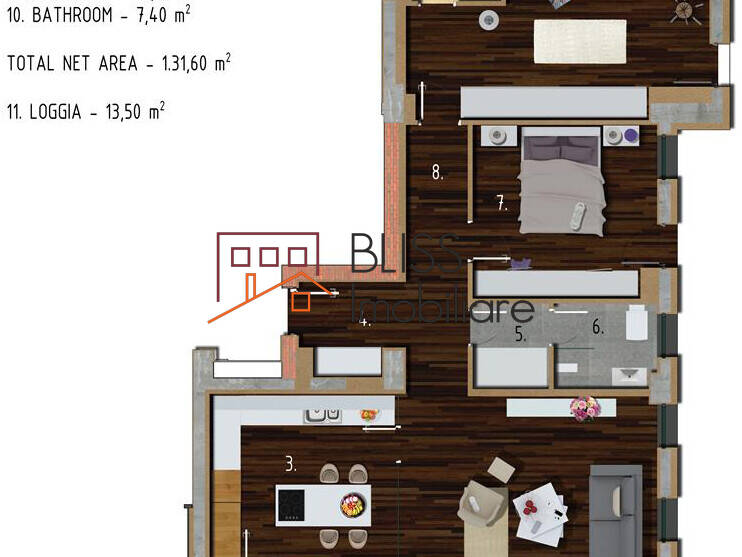 Apartament de Inchiriat Dorobanti | Primaverii | Kiseleff | Aviatorilor - 3 Camere - ID:44348 | Bliss Imobiliare / Photo 18 - BLISS Imobiliare