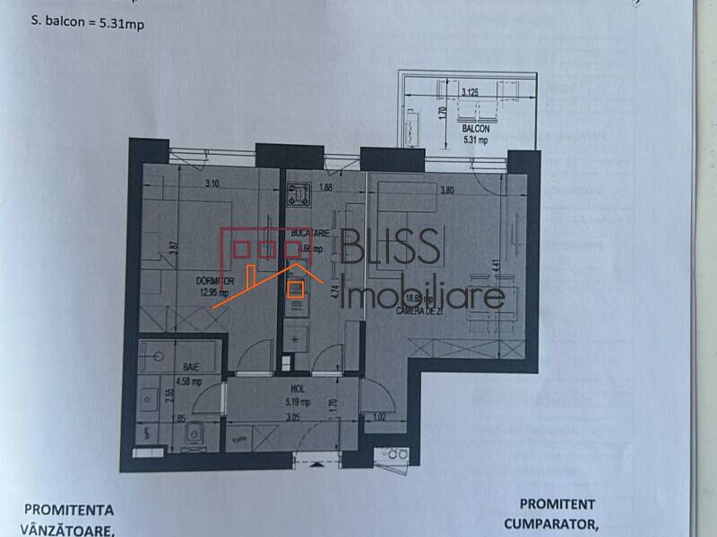 Apartament 2 Camere Cu Balcon Si Compartimentare Eficienta | Bliss Imobiliare / Photo 2 - BLISS Imobiliare