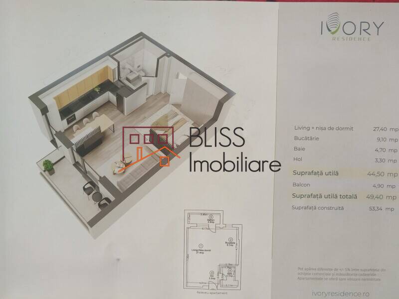 Studio Complet Mobilat Cu Balcon Si Finisaje Premium | Bliss Imobiliare / Photo 10 - BLISS Imobiliare