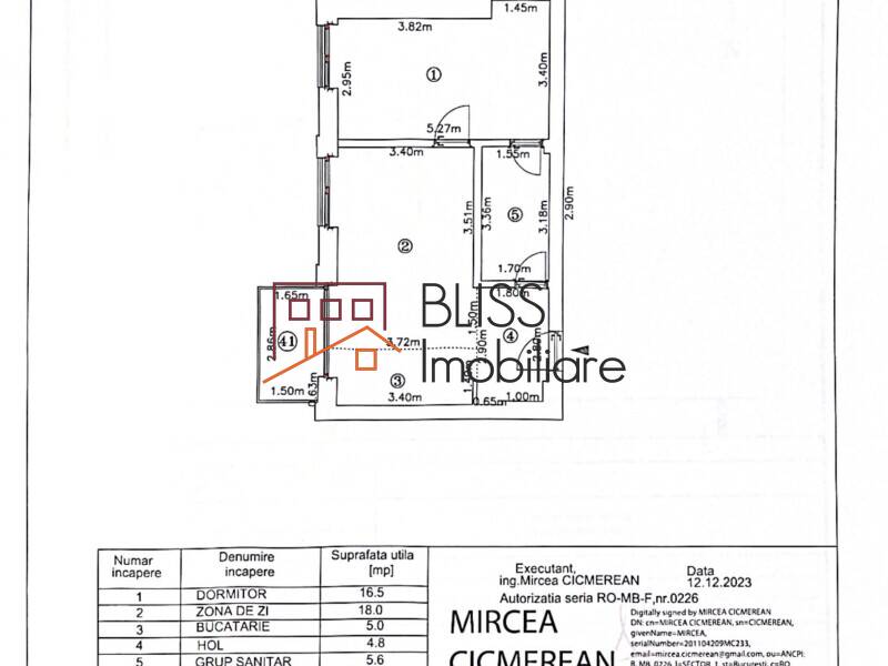 Apartament 2 Camere Mobilat Premium Amber Forest, Otopeni - LEED Platinum | Bliss Imobiliare / Photo 15 - BLISS Imobiliare