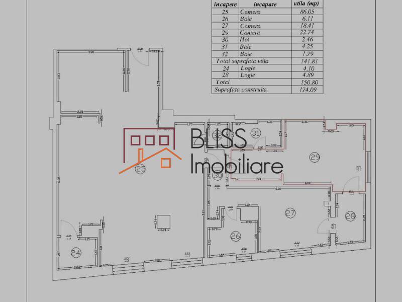 Apartament de Inchiriat Herastrau | Nordului - 3 Camere - ID:145652 | Bliss Imobiliare / Photo 19 - BLISS Imobiliare