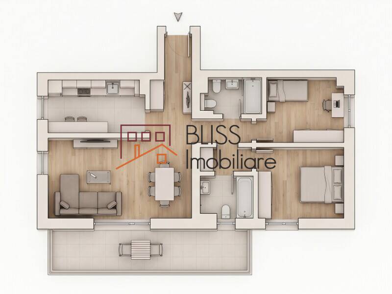 Apartament 3 Camere Cu Terasa Si Design Premium | Bliss Imobiliare / Photo 13 - BLISS Imobiliare