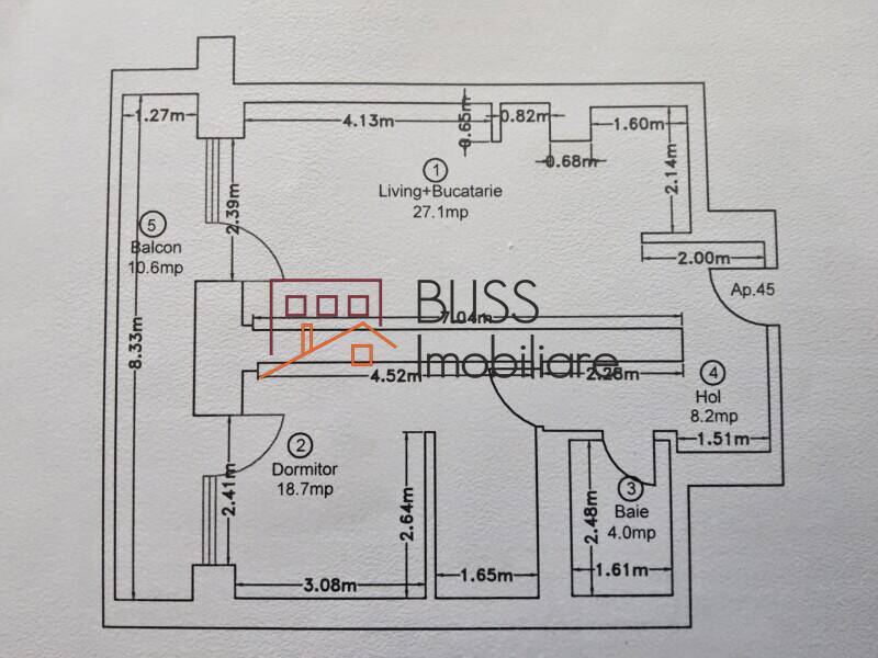 Modern 1-Bedroom Apartment, 58 Sqm, 5th Floor, Bucharest / Ilfov | Bliss Imobiliare / Photo 20 - BLISS Imobiliare