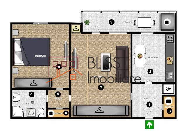 One-bedroom Apartment Piata Chibrit Area, Bucharest | Bliss Imobiliare / Photo 11 - BLISS Imobiliare