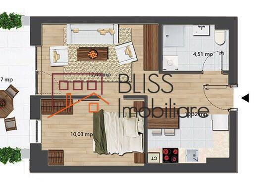 Modern 1-Bedroom Apartment In "City Point" Complex - Luxury Comfort, Bucharest | Bliss Imobiliare / Photo 15 - BLISS Imobiliare