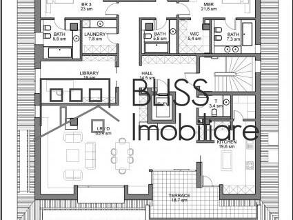 Apartament Penthouse de Inchiriat Iancu Nicolae | Pipera - 5 Camere - ID:45263 | Bliss Imobiliare / Photo 3 - BLISS Imobiliare