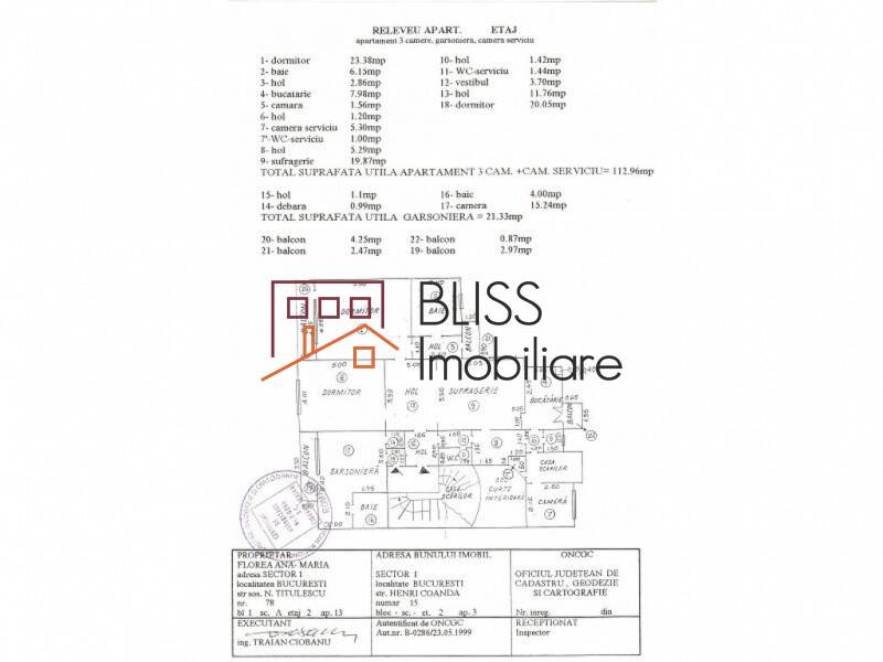Apartment for Rent KM 0 | Ultracentral, Bucharest - 3 Bedroom - ID:1805 | Bliss Imobiliare / Photo 9 - BLISS Imobiliare