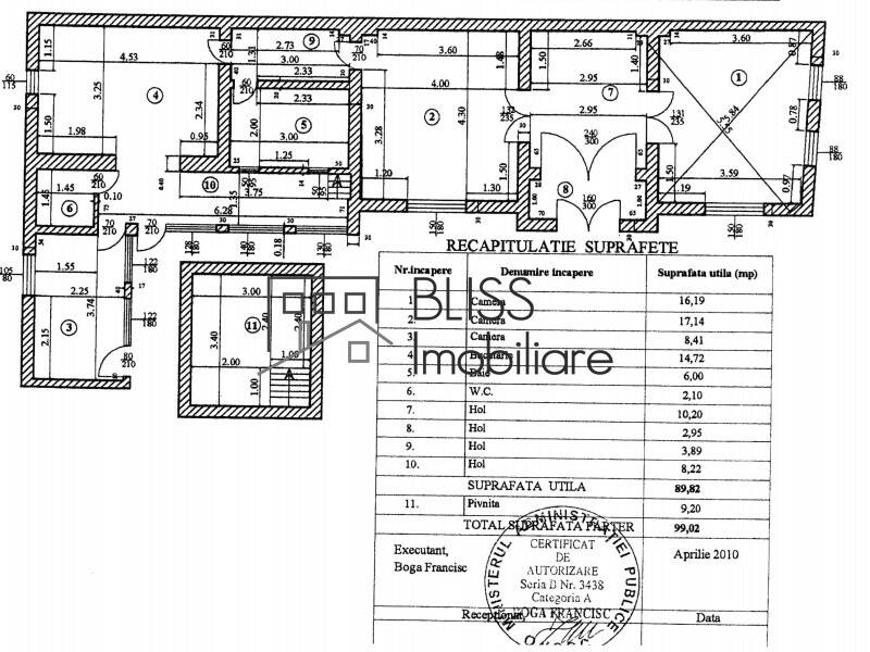 House for Sale Tudor Vladimirescu, Bucharest - 3 Bedroom - ID:82794 | Bliss Imobiliare / Photo 18 - BLISS Imobiliare