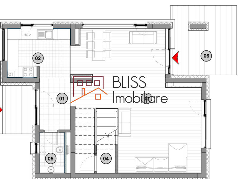 Vila de Inchiriat Iancu Nicolae | Pipera - 5 Camere - ID:97160 | Bliss Imobiliare / Photo 14 - BLISS Imobiliare