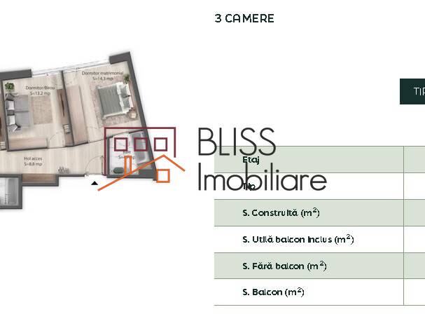 Apartament Premium Cu 3 Camere Cu Finisaje Moderne - Brickville | Bliss Imobiliare / Photo 6 - BLISS Imobiliare