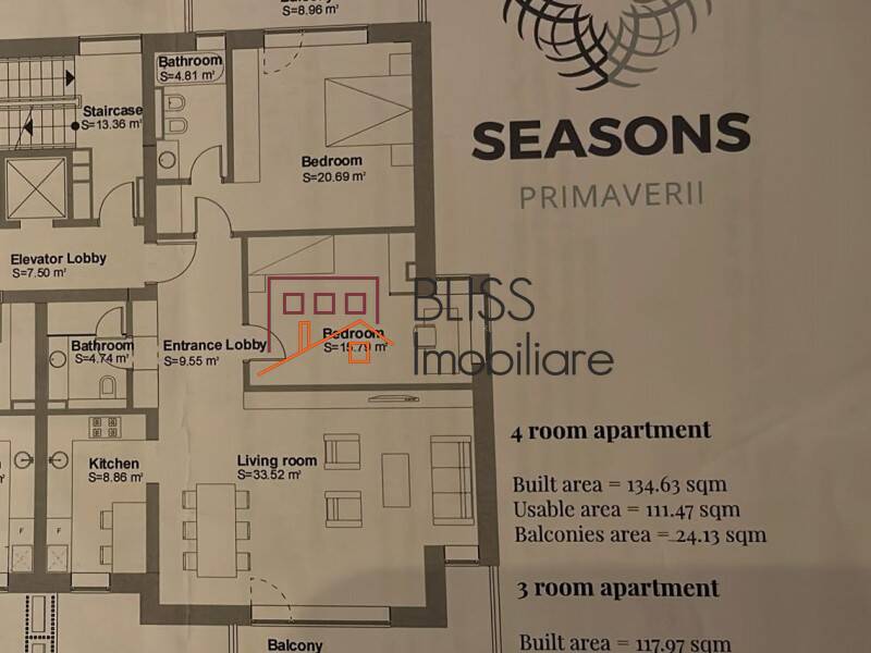 Apartament De 3 Camere Lux Cu Parcare | Bliss Imobiliare / Photo 24 - BLISS Imobiliare