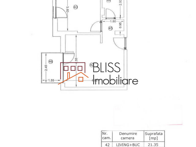 Apartament de Inchiriat Unirii - 2 Camere - ID:100347 | Bliss Imobiliare / Photo 20 - BLISS Imobiliare
