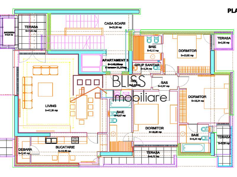 Luxury 4-Room Apt – Rahmaninov Street, Bucharest | Bliss Imobiliare / Photo 7 - BLISS Imobiliare