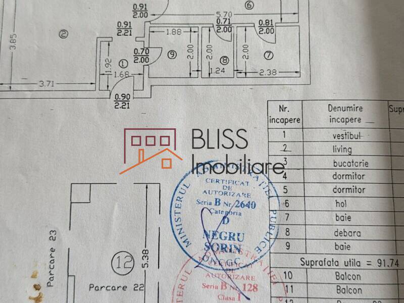 Apt 3 Camere Iancu Nicolae - Loc Parcare | Bliss Imobiliare / Photo 22 - BLISS Imobiliare