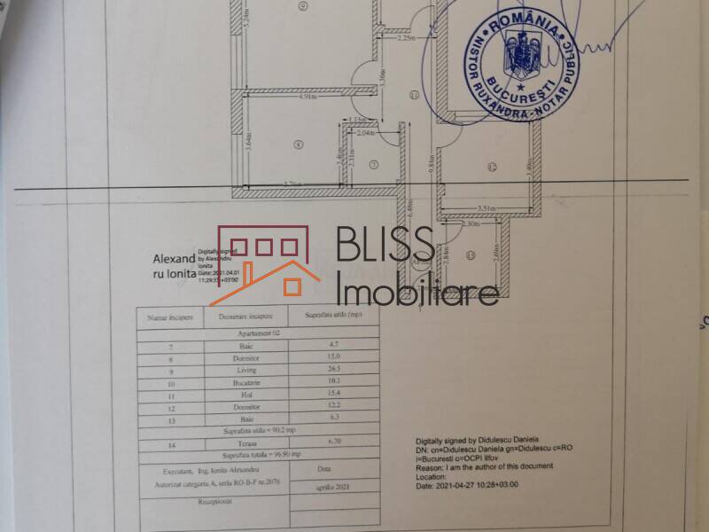 Apartament de Inchiriat Iancu Nicolae | Pipera - 3 Camere - ID:95082 | Bliss Imobiliare / Photo 12 - BLISS Imobiliare