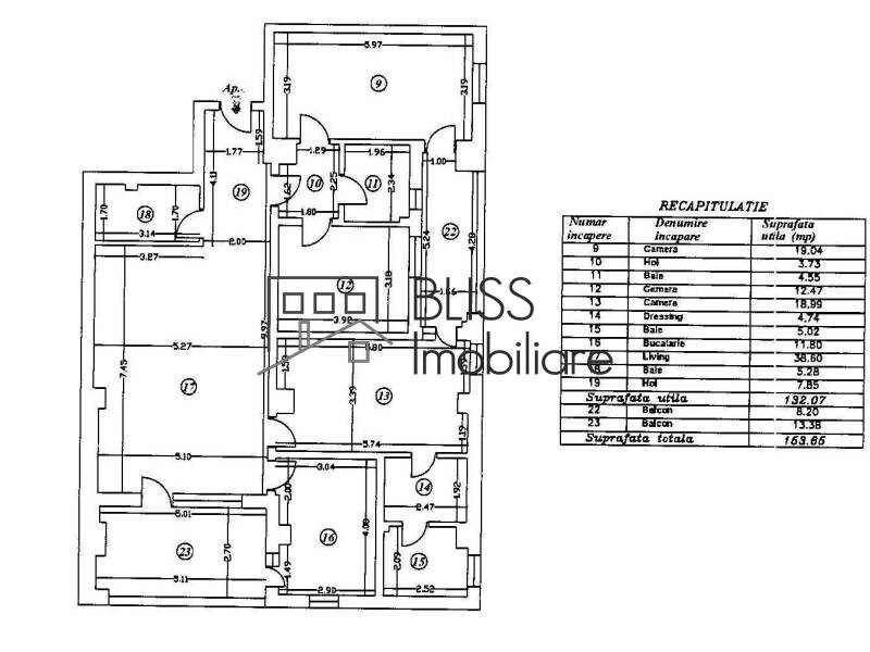 Apartment for Rent Aviatiei | Promenada mall | Metro Pipera, Bucharest - 3 Bedroom - ID:143748 | Bliss Imobiliare / Photo 8 - BLISS Imobiliare