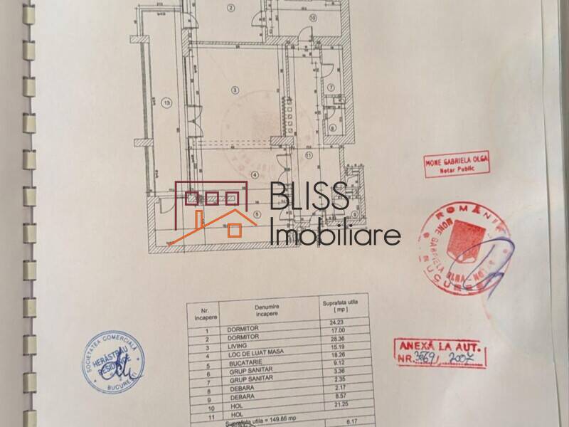 Apartament 3 Camere Lux Herastrau – 150 Mp, Mobilat, Parcare | Bliss Imobiliare / Photo 16 - BLISS Imobiliare
