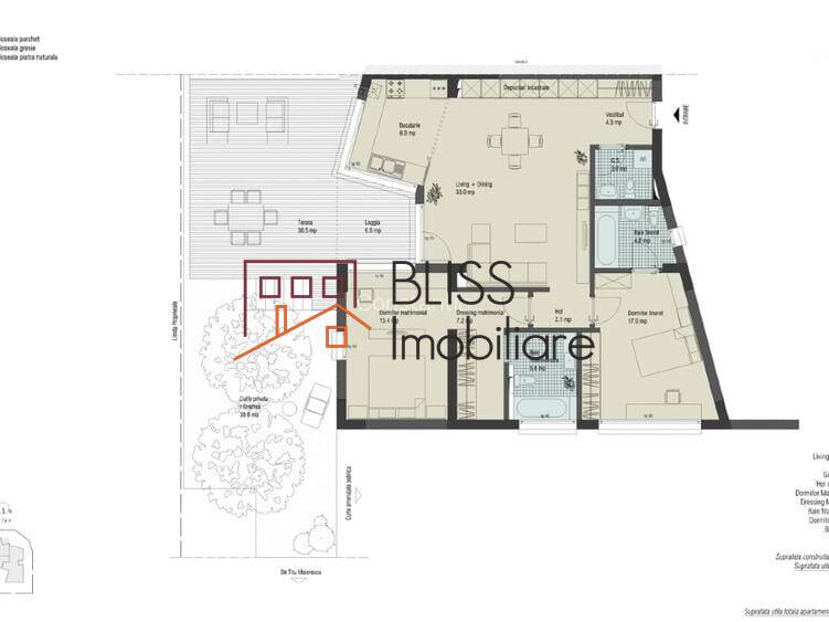 Apartament 3 Camere Cu Terasa Si Gradina Privata Mobilat Utilat | Bliss Imobiliare / Photo 17 - BLISS Imobiliare
