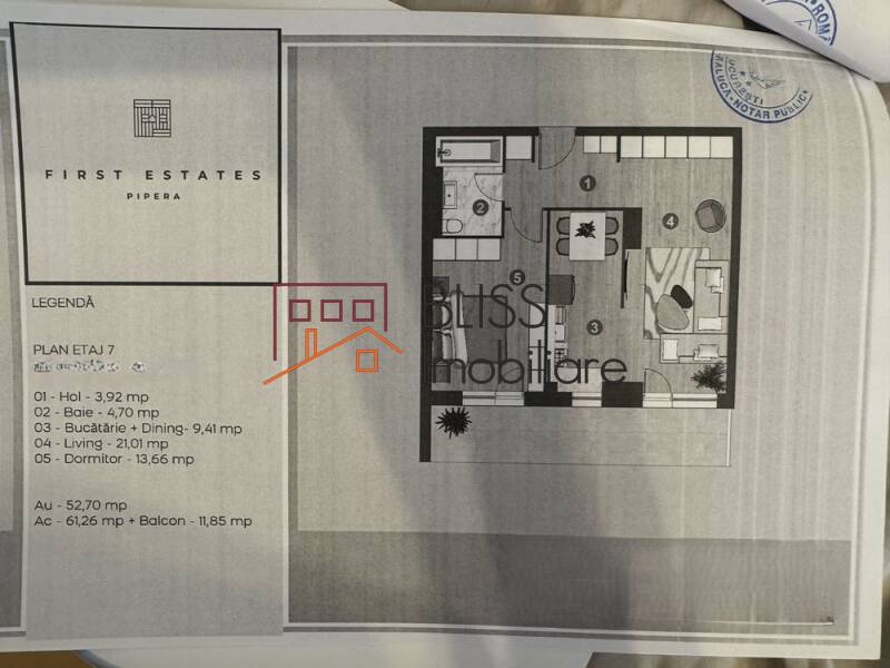 1-Bedroom Apartment Pipera | First Estates | Free Geothermal Heating, Bucharest / Ilfov | Bliss Imobiliare / Photo 8 - BLISS Imobiliare