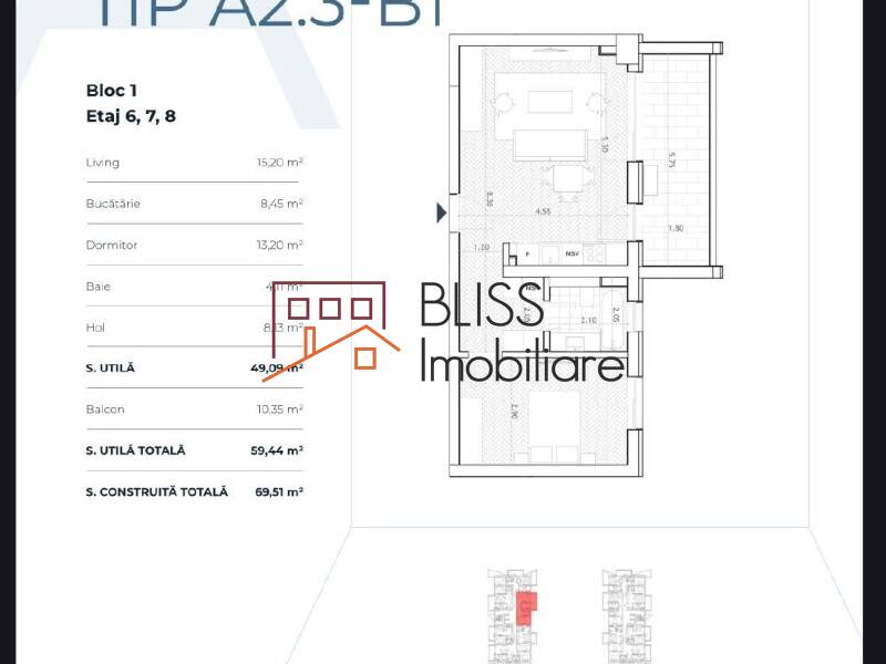 Modern 1-Bedroom Apartment With Balcony, Bucharest | Bliss Imobiliare / Photo 4 - BLISS Imobiliare