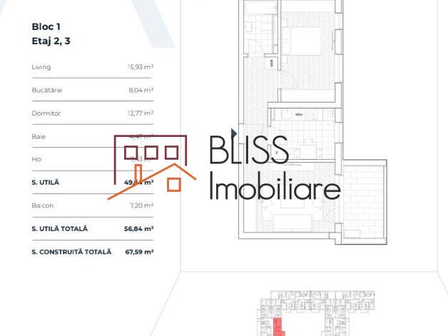 Modern 1-Bedroom Apartment With Balcony, Bucharest | Bliss Imobiliare / Photo 4 - BLISS Imobiliare