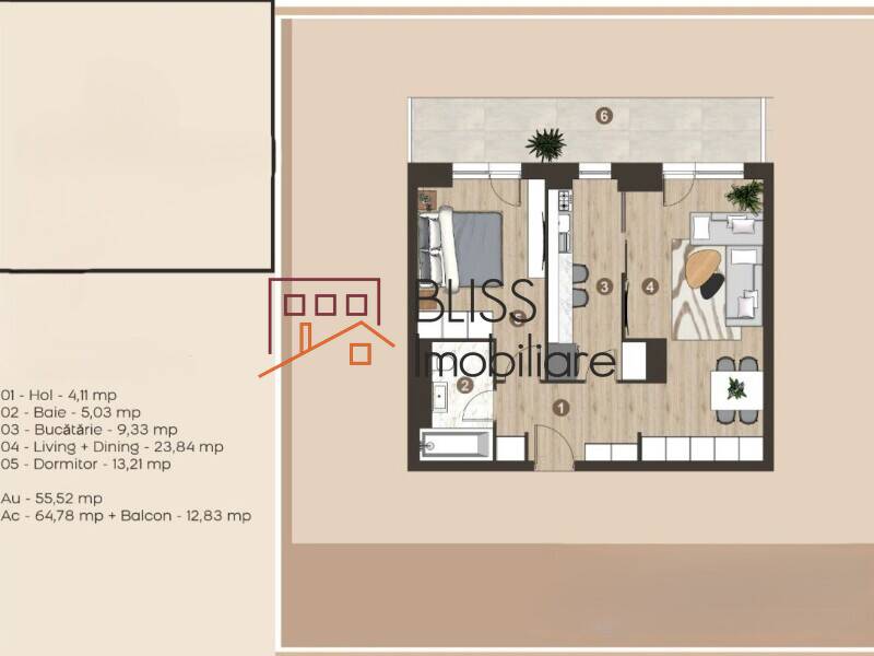 One-Bedroom Apartment With Generous Balcony, Bucharest / Ilfov | Bliss Imobiliare / Photo 15 - BLISS Imobiliare