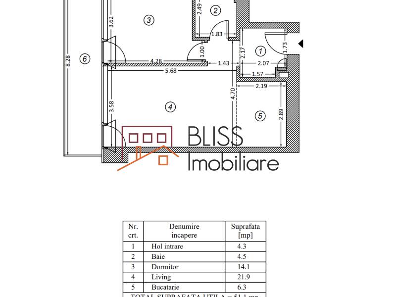 1-Bedroom Apartment One Floreasca Towers – Terrace & Parking, Bucharest | Bliss Imobiliare / Photo 16 - BLISS Imobiliare