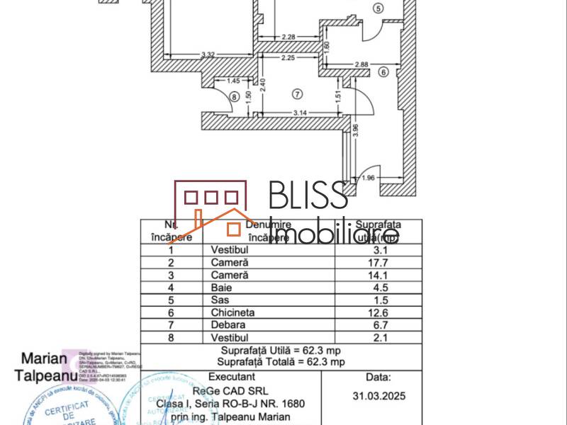 Apartament 3 Camere Calea Victoriei – 62 Mp, Birou Sau Locuinta | Bliss Imobiliare / Photo 18 - BLISS Imobiliare