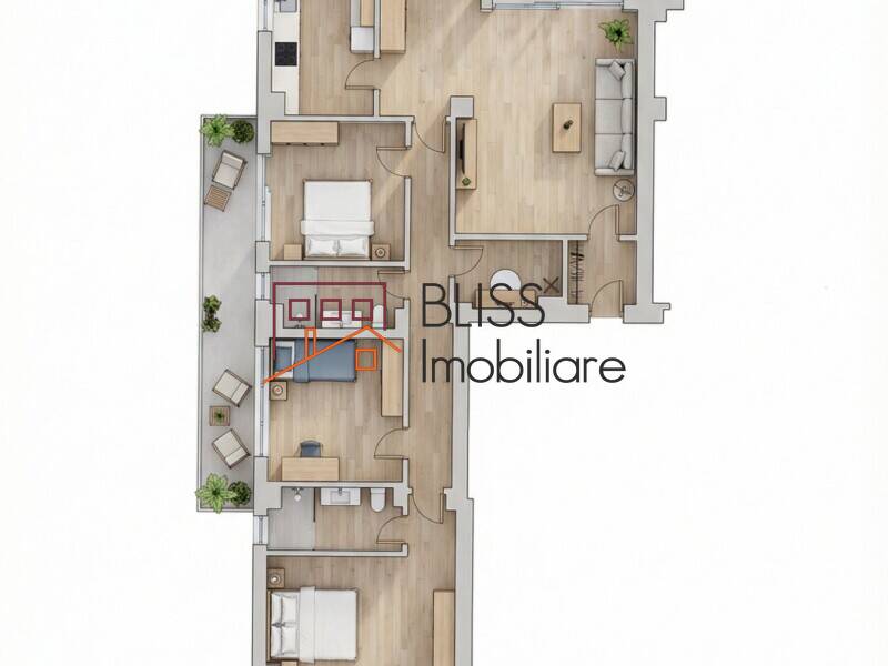 Bright 3-Bedroom Apartment With Terrace, Bucharest / Ilfov | Bliss Imobiliare / Photo 21 - BLISS Imobiliare
