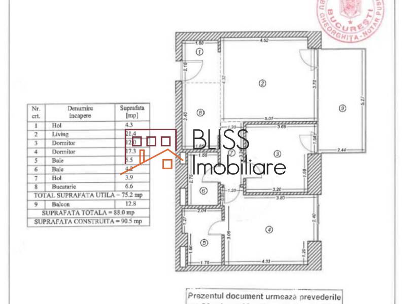 Apartment for Rent Floreasca | Barbu Vacarescu, Bucharest - 2 Bedroom - ID:121514 | Bliss Imobiliare / Photo 10 - BLISS Imobiliare