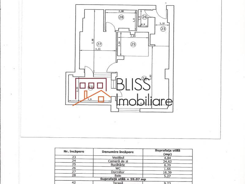 Apartament de Inchiriat Iancu Nicolae | Pipera - 2 Camere - ID:38622 | Bliss Imobiliare / Photo 5 - BLISS Imobiliare