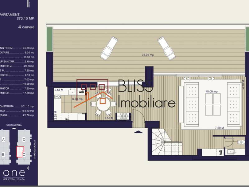 Apartament Duplex de Vanzare Herastrau | Nordului - 4 Camere - ID:71262 | Bliss Imobiliare / Photo 6 - BLISS Imobiliare