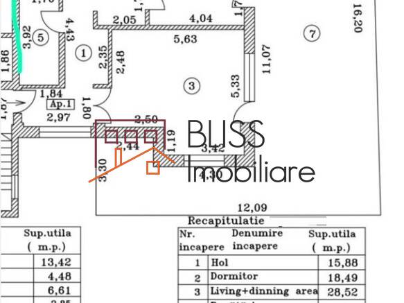 Apartament de Vanzare Dorobanti | Primaverii | Kiseleff | Aviatorilor - 2 Camere - ID:42539 | Bliss Imobiliare / Photo 12 - BLISS Imobiliare