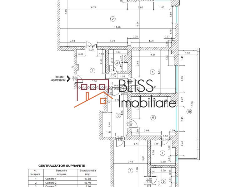 Apartment for Rent Herastrau | Nordului, Bucharest - 2 Bedroom - ID:29025 | Bliss Imobiliare / Photo 9 - BLISS Imobiliare