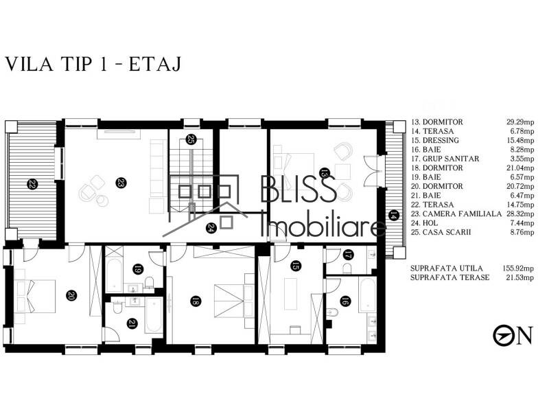 Vila de Vanzare Iancu Nicolae | Pipera - 6 Camere - ID:108129 | Bliss Imobiliare / Photo 7 - BLISS Imobiliare