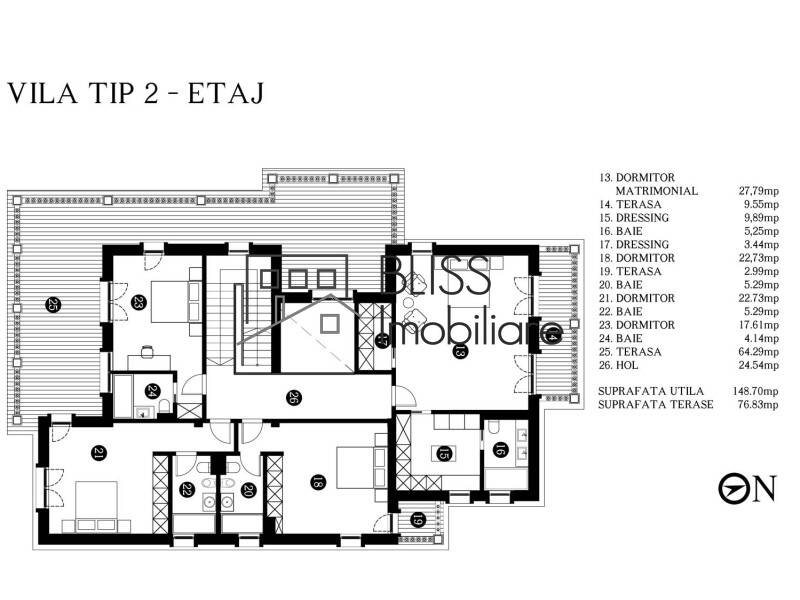 Vila de Vanzare Iancu Nicolae | Pipera - 6 Camere - ID:108130 | Bliss Imobiliare / Photo 7 - BLISS Imobiliare